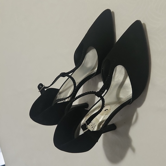 IMPO HEELS SHOES DRESS WOMANS BLACK SIZE 9.5 - Picture 2 of 9